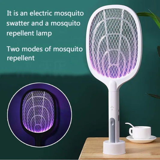 2-in-1 Rechargeable Mosquito Racket & Insect Killer Lamp