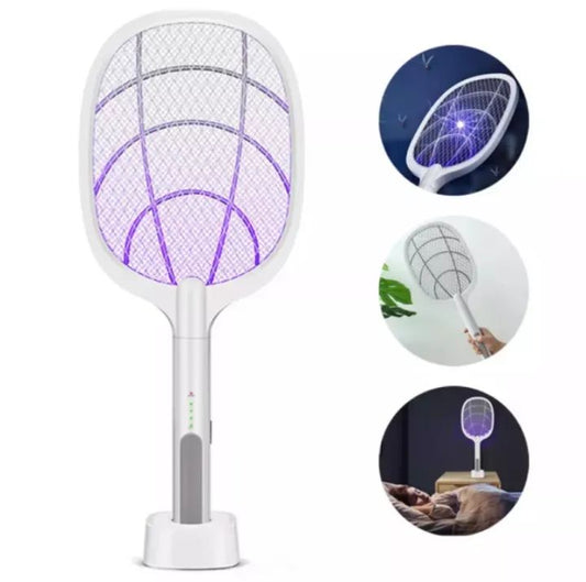 2-in-1 Rechargeable Mosquito Racket & Insect Killer Lamp