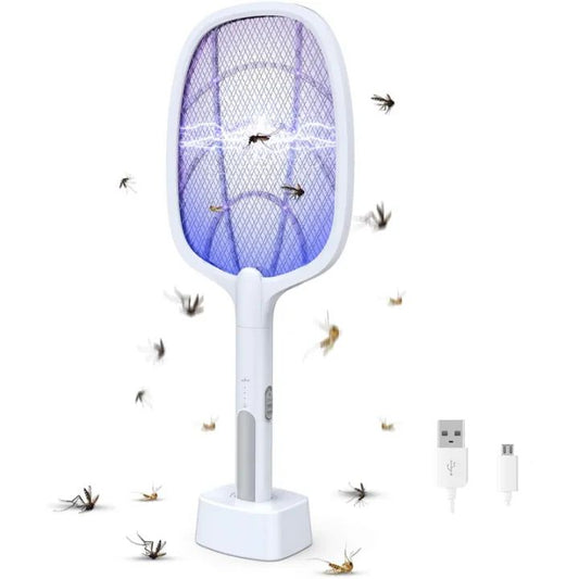 2-in-1 Rechargeable Mosquito Racket & Insect Killer Lamp
