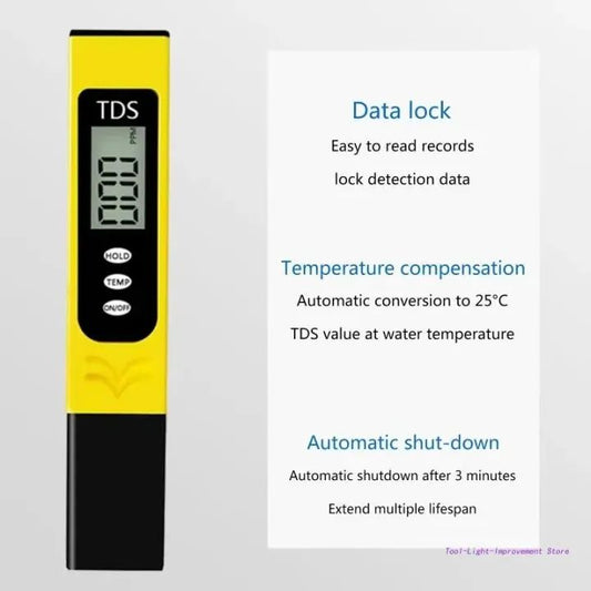 ADVANCED™ Digital TDS & Temperature Meter – Pocket Water Tester