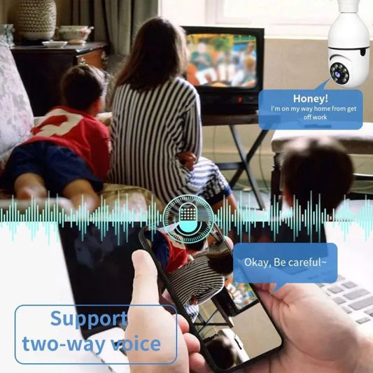 1080P Full HD WiFi CCTV Camera – Smart Home Security Camera with Bulb Socket