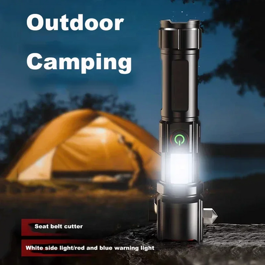 Powerful LED Flashlight – USB Rechargeable, Tactical & Waterproof