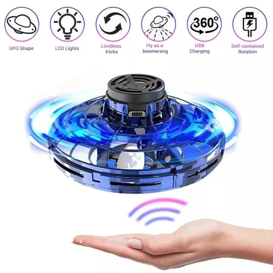 flynova Mini UFO Flying Spinner Drone for Kids & Adults
