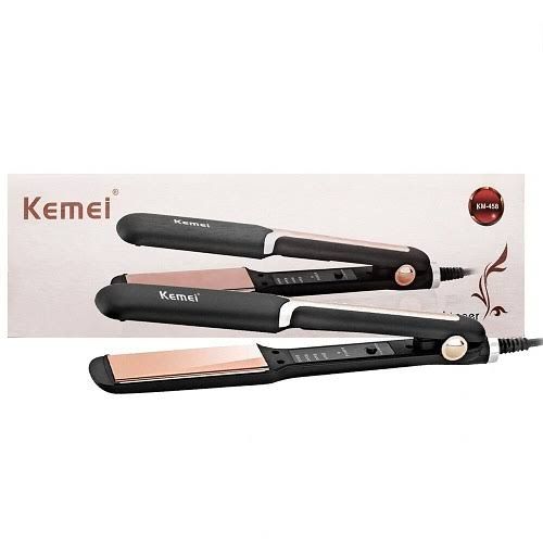 KEMEI KM-458 Professional Electric Hair Straightener – Ceramic Flat Iron for Women