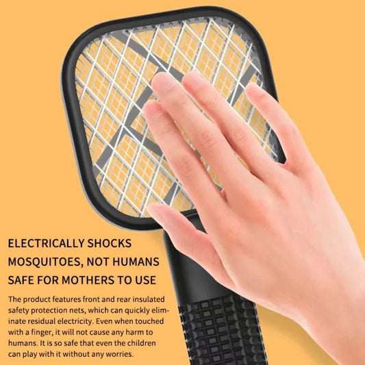 Electric Mosquito Swatter with UV Light – Bug Zapper Racket
