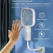 Electric Mosquito Swatter with UV Light – Bug Zapper Racket
