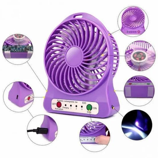 Portable Mini USB Fan – Rechargeable & Compact Cooling