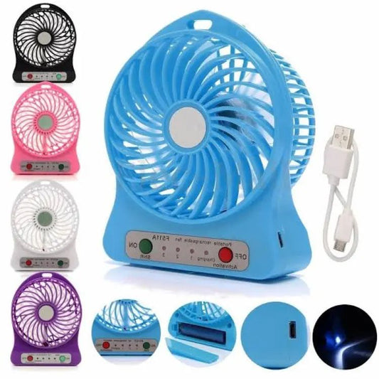 Portable Mini USB Fan – Rechargeable & Compact Cooling