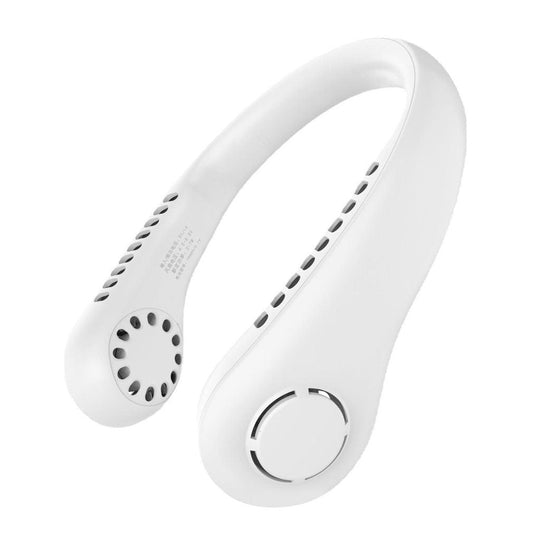 Portable Bladeless Neck Fan – USB Rechargeable & Hands-Free Cooler
