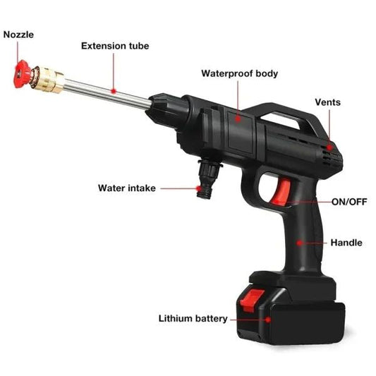 48V Cordless High-Pressure Car Wash Foam Jet Gun