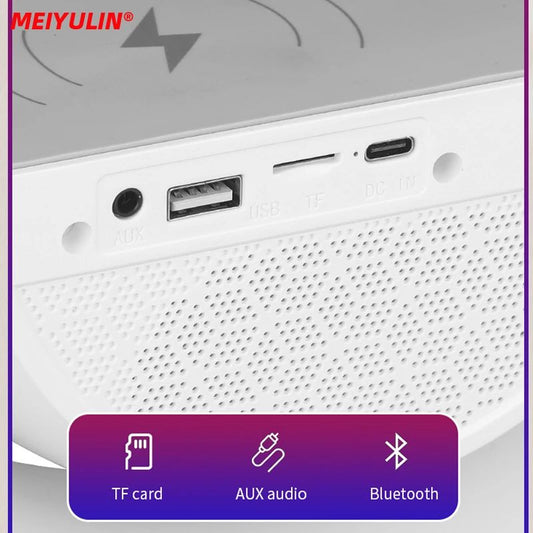 G Lamp Smart Bluetooth Speaker & Wireless Charging Station with RGB LED